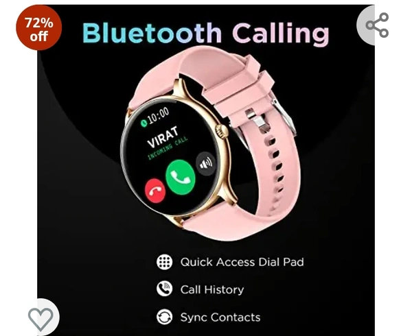 Fire Bolt Fire-Boltt Phoenix Bluetooth Calling Smartwatch 1.3",120+ Sports Modes, 240*240 PX High Res with SpO2, Heart Rate Monitoring & IP68 Rating