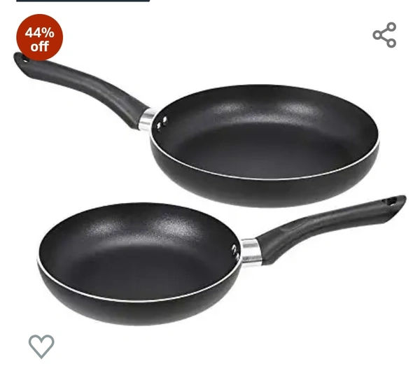 Amazon Basics  AmazonBasics - Non-Stick Cookware Set without Induction Base (Black) 8 PieceAmazon'sChoicefor "cookware set"