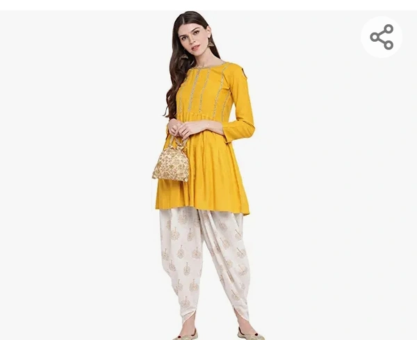 Stylum Women  Stylum Women's & Girl's Rayon Kurta With Dhoti Pant - M. L. XL. XXL