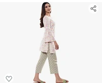 Gunnet GuneetGulnaar by Guneet Floral Printed Kurta Set for Women Latest | Crafted from Premium Cotton Fabric | Ethnic wear for Women - M. L. XL. XXL