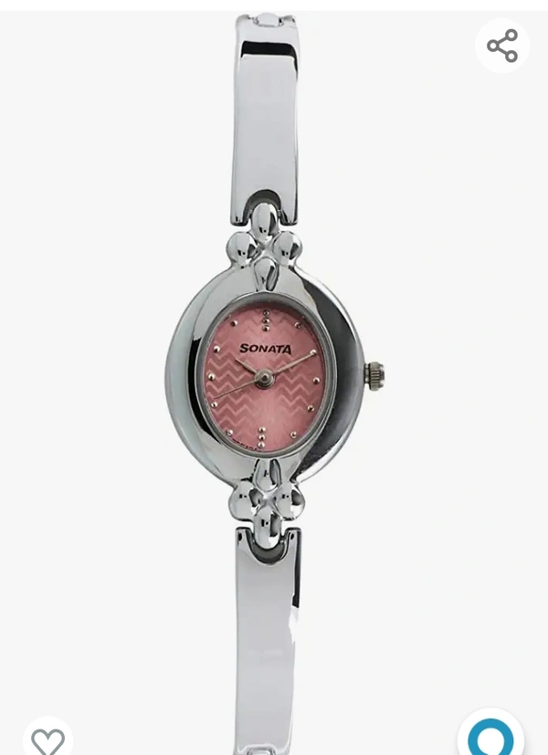 Sonata Analog Pink Dial Women's Watch-NL8093SM02/NP8093SM02