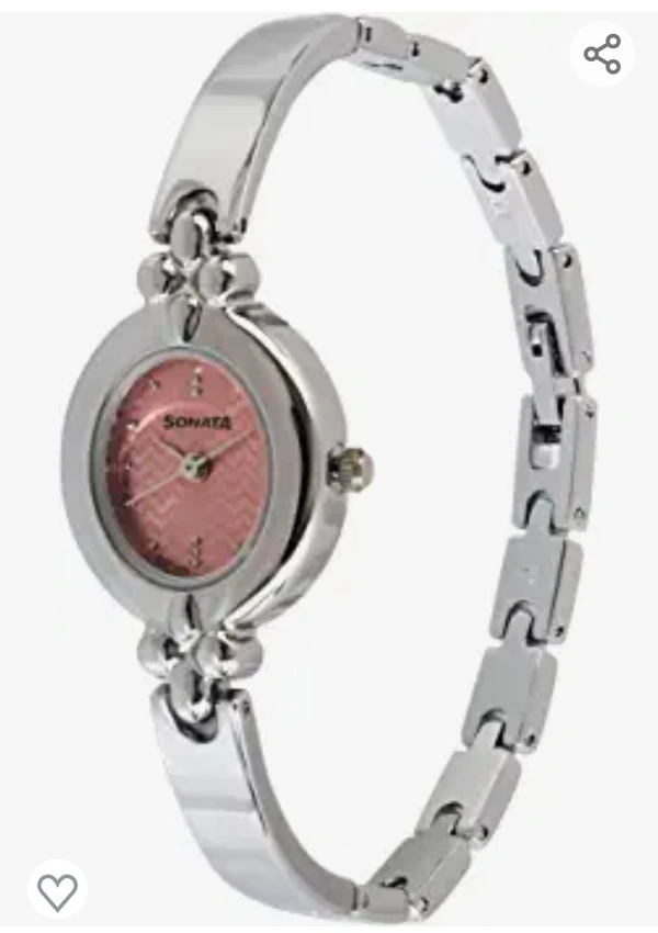 Sonata Analog Pink Dial Women's Watch-NL8093SM02/NP8093SM02