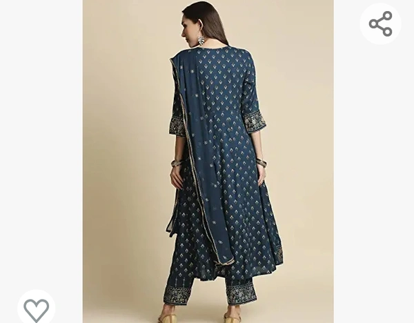 Anubhutee womens Kurta Trouser with Dupatta Set - M. L. XL. XXL