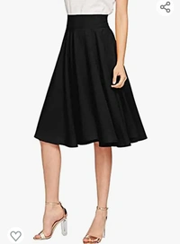 Starr  Stars and You Flared Knee Length Skirt (XS-26, S-28, M-30, L-32, XL- 34, XXL-36 INCHES) - M. L. XL. XXL
