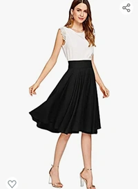 Starr  Stars and You Flared Knee Length Skirt (XS-26, S-28, M-30, L-32, XL- 34, XXL-36 INCHES) - M. L. XL. XXL