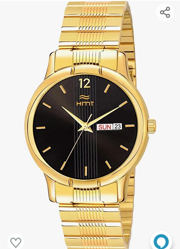 Hemt HEMT Analogue Men's Watch (Multicolored Dial Gold Colored Strap)