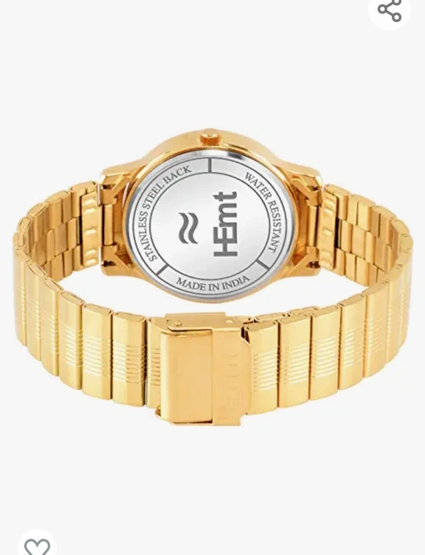Hemt HEMT Analogue Men's Watch (Multicolored Dial Gold Colored Strap)