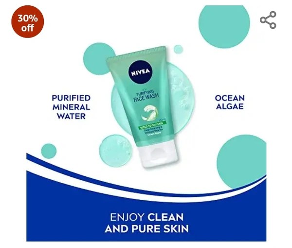 Nivea NIVEA Women Purifying Face Wash, for Oily Skin, 150 ml