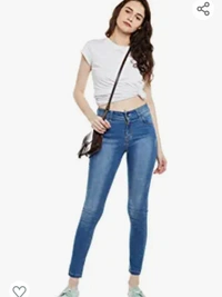 Miss Chase Women's Blue Skinny Fit High Rise Regular Length Stretchable Denim Jeans - M. L. XL. XXL