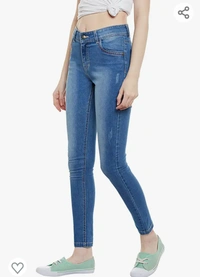 Miss Chase Women's Blue Skinny Fit High Rise Regular Length Stretchable Denim Jeans - M. L. XL. XXL