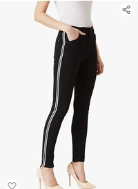Miss Chase Women's Black Slim Fit Mid Rise Cropped Stretchable Denim Jeans - M. L. XL. XXL