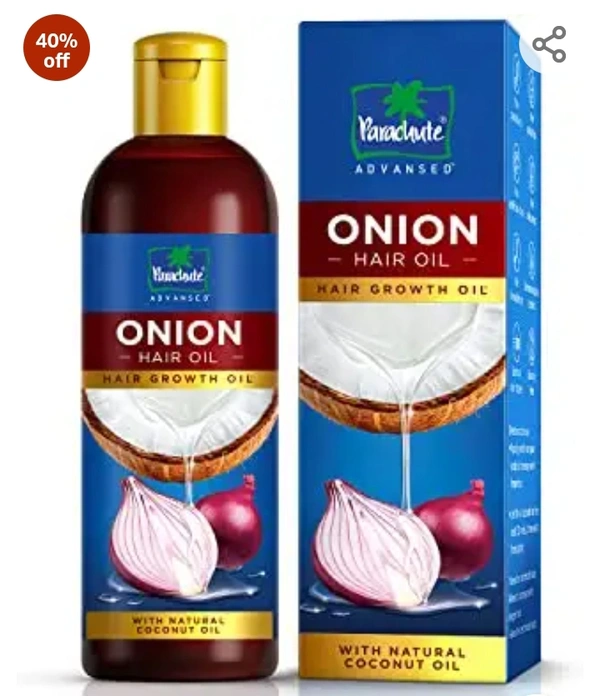 Parachute Advansed Onion Hair Oil |Hair Growth Oil| Reduces hairfall | With Natural Coconut Oil, Onion Extracts, Vitamin E|200ml