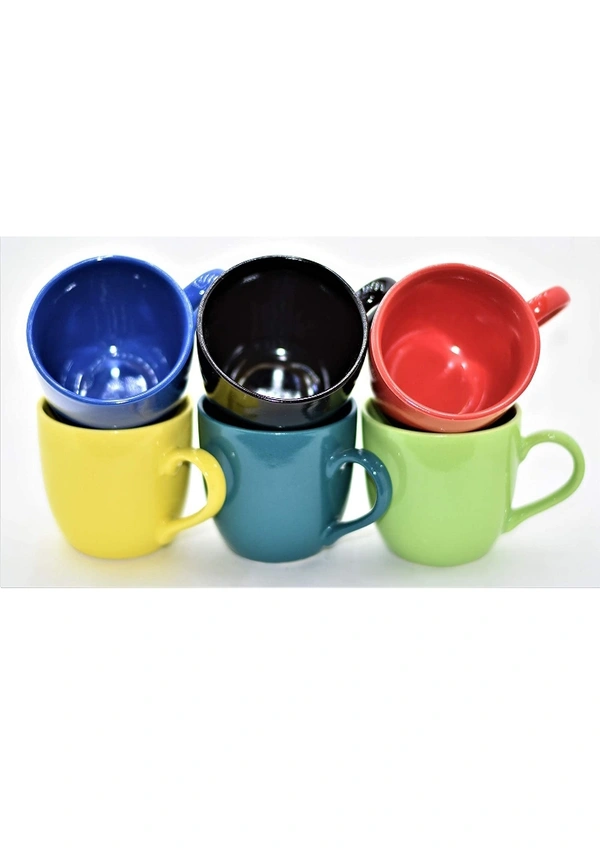 ARCHDECOME Handmade Ceramic Multi Color Coffee Cup Set / Tea Cup Set / 6 Cup Set / Round52%off