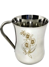 Mesofy™️ Pack of 6 Stainless Steel Tea/Coffee Cup Set of 6 ( Laser Finished ,200 ML 300 ML , Stainless Steel , Dishwasher Safe (200 ml, 6)52%off