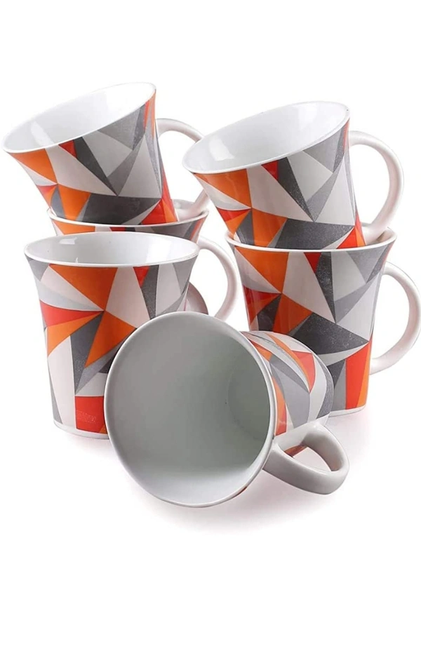 Clay Craft Bone China Heaven Studioline Coffee Mug Set, 150Ml, Multicolor, 6 Piece