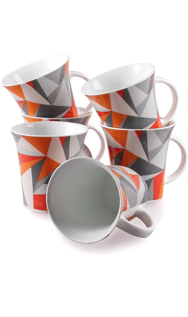 Clay Craft Bone China Heaven Studioline Coffee Mug Set, 150Ml, Multicolor, 6 Piece