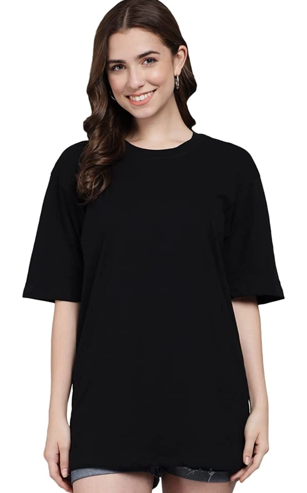 Fundy FUNDAY FASHION Cotton Half Sleeve Printed Oversized T-Shirt for Women/Girls - M. L. XL. 2XL