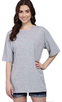 Fundy FUNDAY FASHION Cotton Half Sleeve Printed Oversized T-Shirt for Women/Girls - M. L. XL. 2XL