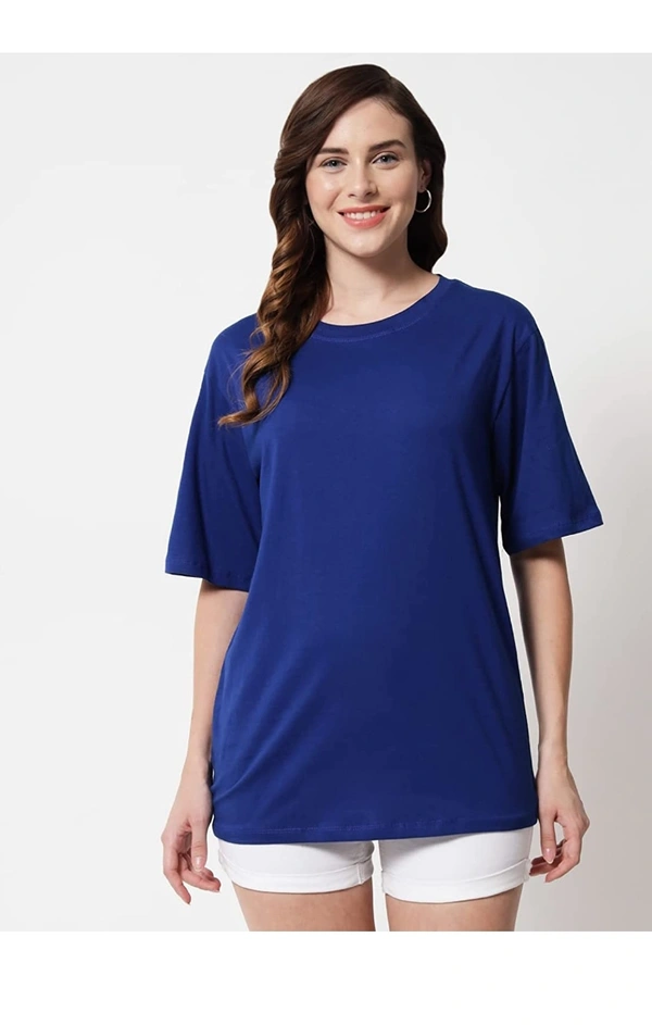 Fundy FUNDAY FASHION Cotton Half Sleeve Printed Oversized T-Shirt for Women/Girls - M. L. XL. 2XL