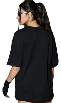 Leotude LEOTUDE Oversized Cotton Blend Half Sleeve Womens T-Shirts - M. L. XL. 2XL