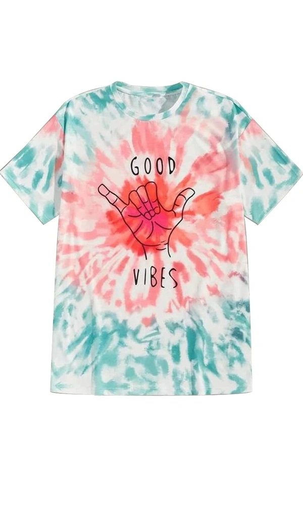 Junebury JUNEBERRY® Tie Dye Regular Fit Half Sleeves T-Shirts for Women/Girls - M. L. XL. XXL