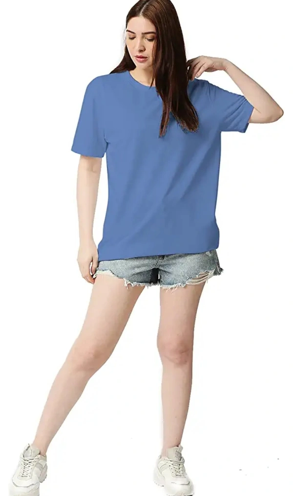 Ware Young Wear Your Opinion Women's Oversize Pop Color Long Loose Fit Tshirt - M. L. XL. 2XL