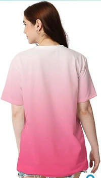 Weare Young  Wear Your Opinion Women's Ombre Style Oversize Loose Fit Tshirt - M. L. XL. 2XL