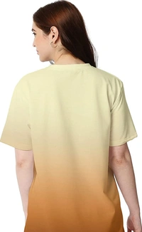 Wear Your Opinion Women's Ombre Style Oversize Loose Fit Tshirt - M. L. XL. 2XL