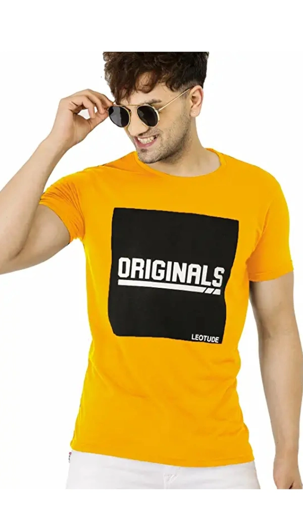 Leotude LEOTUDE Regular Fit Half Sleeve Men's T-Shirt - M. L. XL. 2XL. 3XL