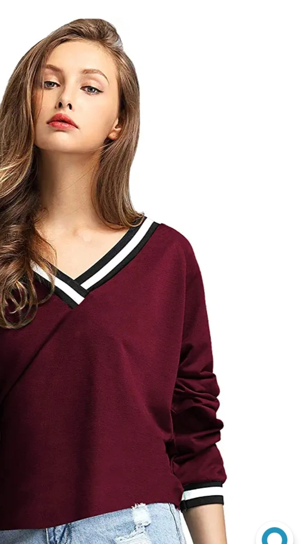 Fabricon Fabricorn Stylish Plain Green Long Sleeve Cotton Tshirt for Women (Green) - M. L. XL. 2XL