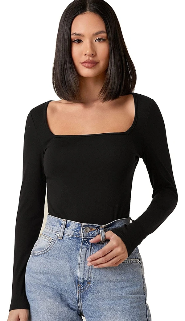 Aahwan Women's & Girls' Solid Long Sleeve Top/T-Shirt - M. L. XL. XXL