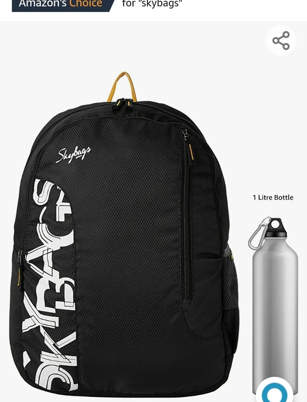 Skybags Brat Black 46 Cms Casual BackpackAmazon'sChoicefor "skybags"