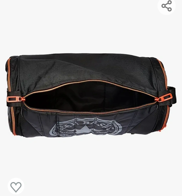 Sponsered SponsoredBrand: Gear 724Gear 22 ltr Black and Orange Gym Bag (
