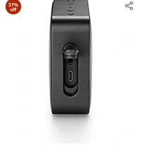 JBL Go 2, Wireless Portable Bluetooth Speaker with Mic, JBL Signature Sound, Vibrant Color Options with IPX7 Waterproof & AUX (Black)