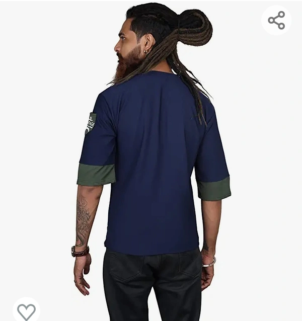 Broken Arrow Broken arrow Men's Loose Fit Printed Oversized T-Shirt | Hip Hop Casual T-Shirt