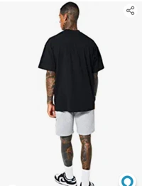 The Samce The Samex Emmanuel Store Men's Oversized Men's Hip Hop Loose T-Shirt/Tee (HGUGB09)