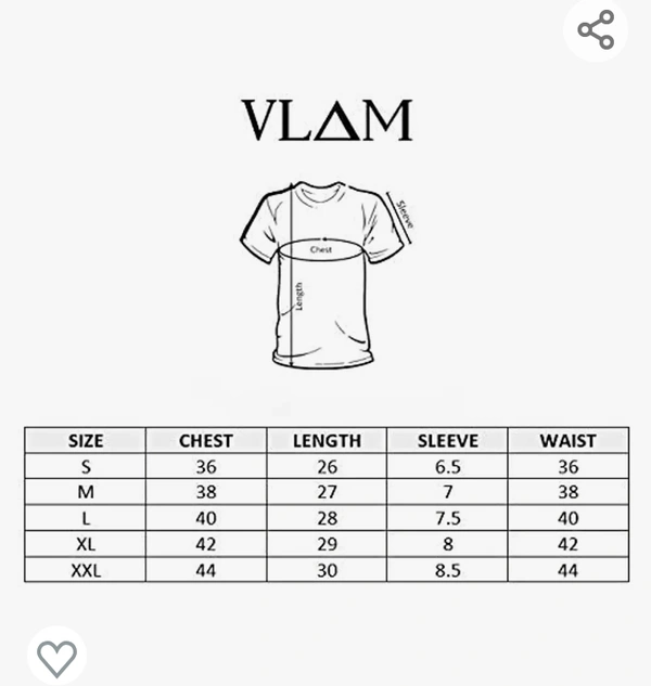 VLAM Unisex Slim Fit Dollar Design Casual Style T-Shirt
