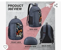 Sky My Fav 25 L Grey Laptop Backpack for Men Women / 