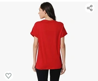 Bewakoof Women's Cotton Printed Climbing Pocket Panda Boyfriend Half Sleeve | Round Neck | Regular Fit T-Shirt/Tee - M. L. XL. XXL