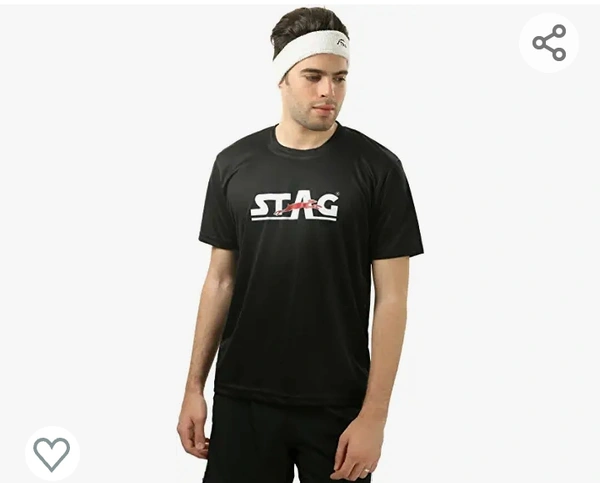 Stage STAG Men's Solid Regular Fit T-Shirt