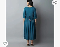 Krisaka KRISKA Women's Rayon Embroidered A-Line Kurta - M. L. XL. XXL