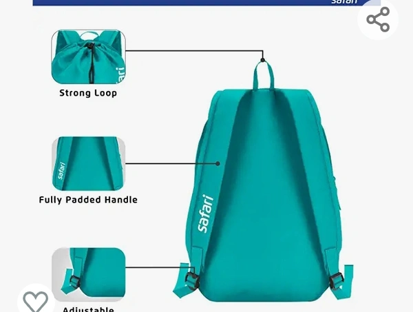 SAFARI 15 Ltrs Sea Blue Casual/School/College Backpack (DAYPACKNEO15CBSEB)