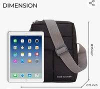 DEIN KLEIDER Men's Nylon Messenger Bag