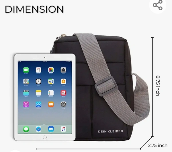 DEIN KLEIDER Men's Nylon Messenger Bag