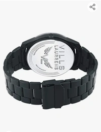VILLS LAURRENS Analogue Men's Watch (Black Dial Black Colored Strap)