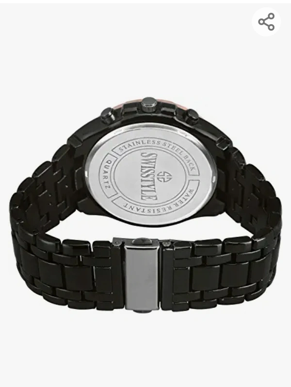 SWISSTYLE Analog Black Dial Men's Watch-SS-GR06612-BLK-CH