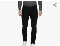 Urbano Fashion Men's Slim Fit Black Stretch Jeans - 30.40.42.44.46
