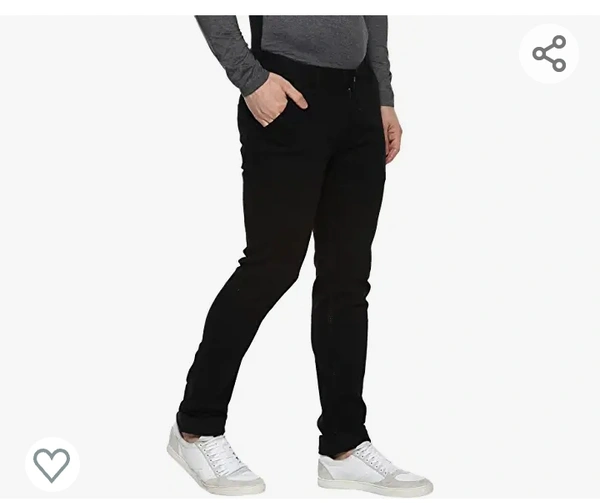 Urbano Fashion Men's Slim Fit Black Stretch Jeans - 30.40.42.44.46