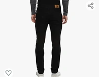 Urbano Fashion Men's Slim Fit Black Stretch Jeans - 30.40.42.44.46