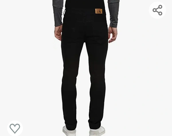 Urbano Fashion Men's Slim Fit Black Stretch Jeans - 30.40.42.44.46